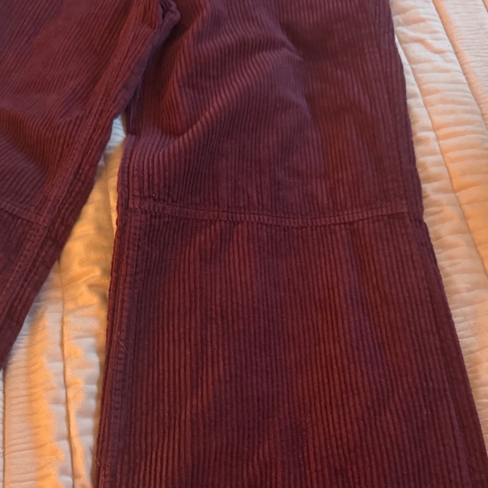 Arizona Jean Company Women's Wide Leg Corduroy Pants in Grape Wine - Picture 2 of 7